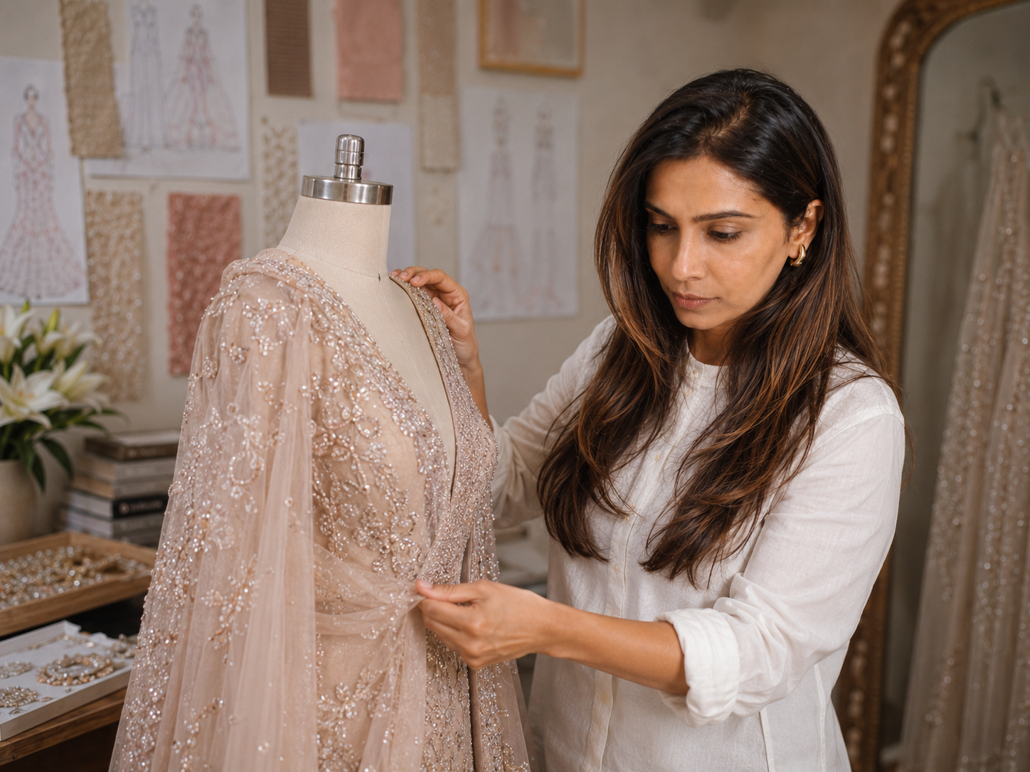 Founder styling a look